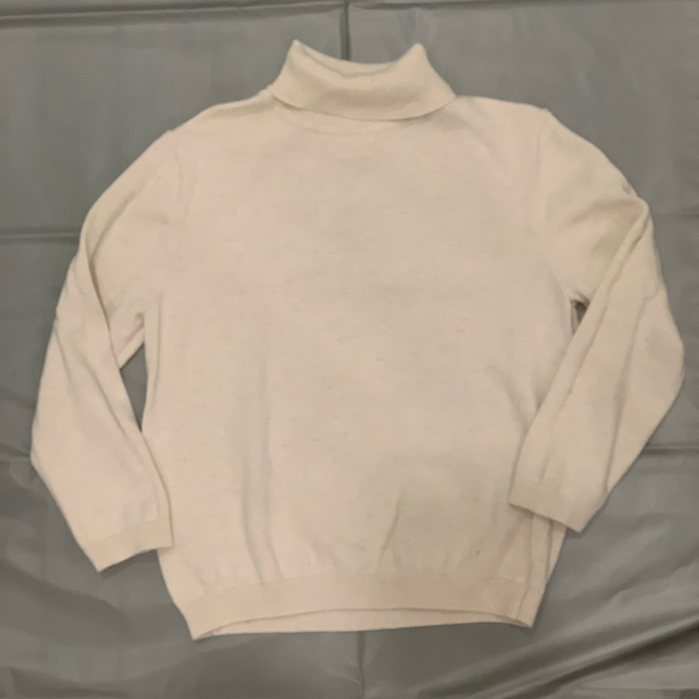Zara Kids cream knit turtleneck sweater